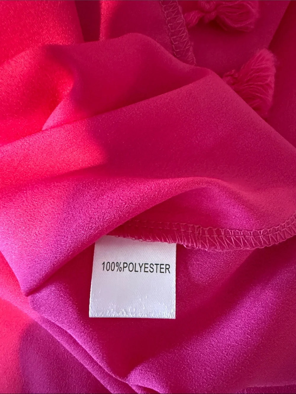 Bright Pink Pom-Trim Swim Coverup Tunic